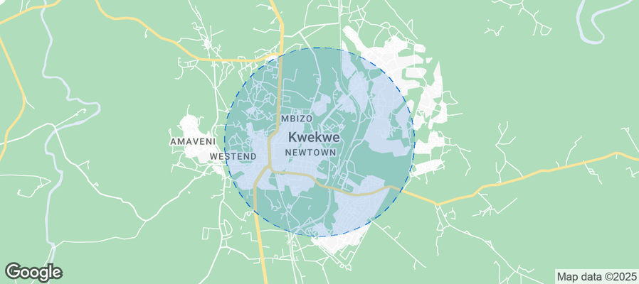Kwekwe Airbnb map